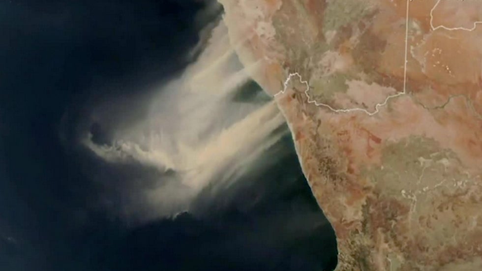 Huge African Dust Storm as Seen From Space The Weather Channel