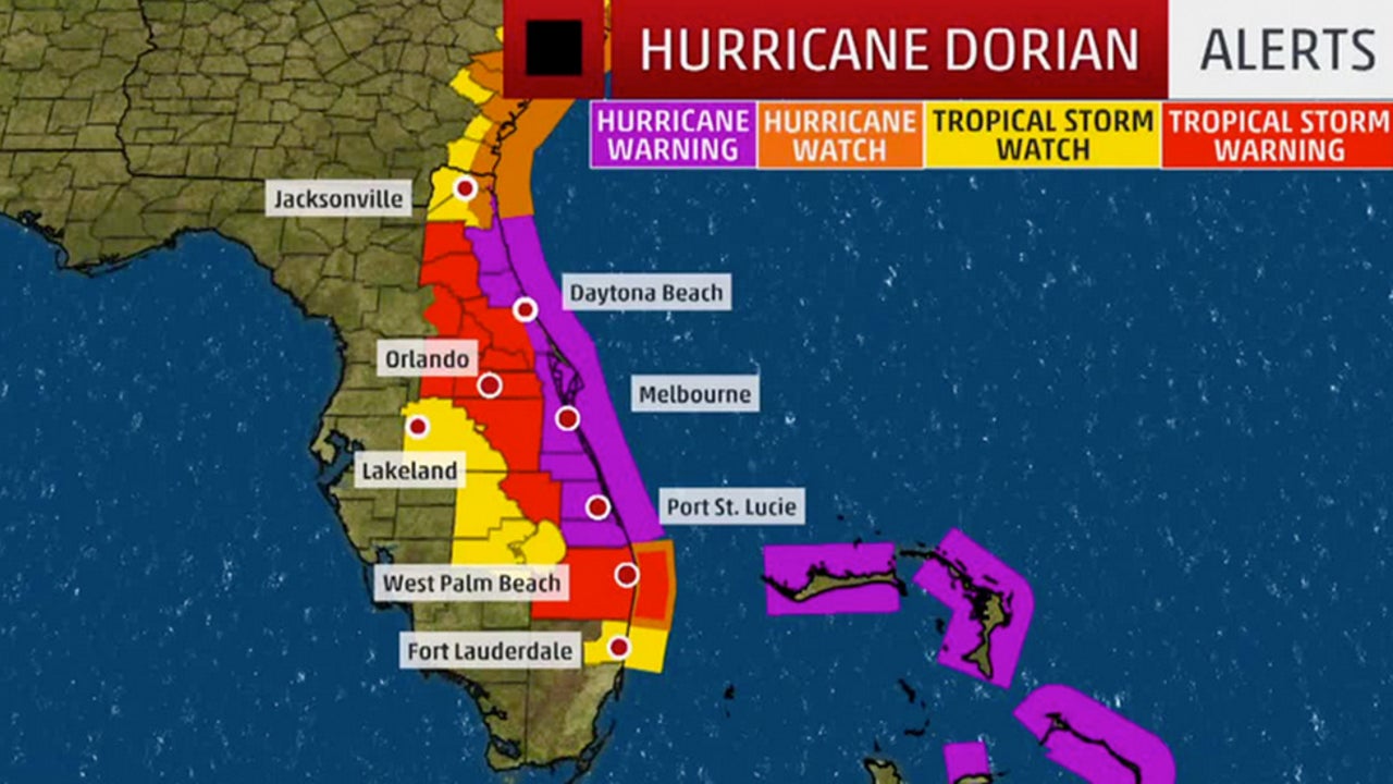 Dorian Triggers Hurricane Watches And Warnings For Florida Videos From The Weather Channel Weather Com