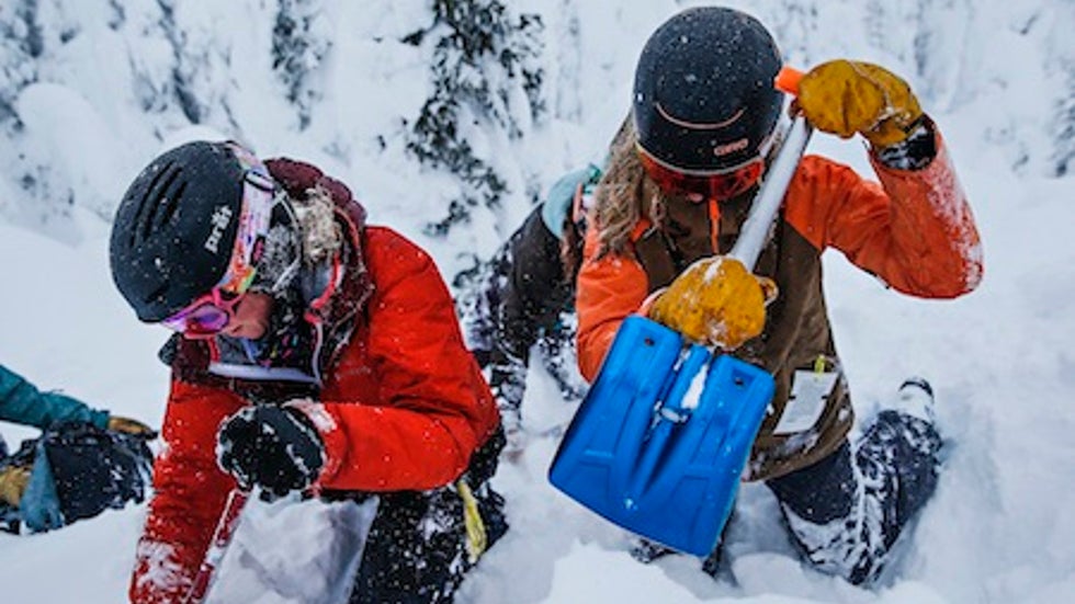 Participants in avalanche course, Whitefish Mt. Resort