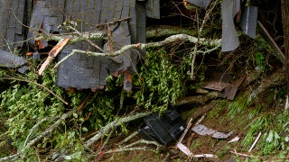 Woman Inside Home When It Slides Down Hill Weather Woman Inside Home When It Slides Down Hill Weather