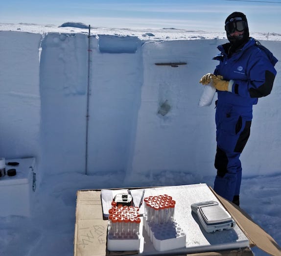 Snow samples from EPICA Dome C trench