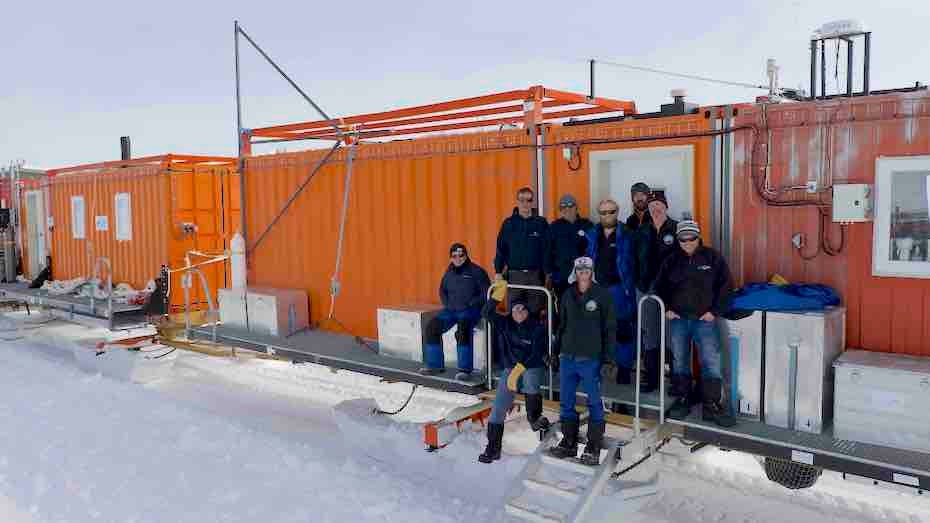 Members of return leg of EAIIST after reaching Concordia Station