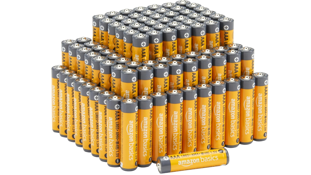 Amazon Basics AA Alkaline High-Performance Batteries (100 Count)