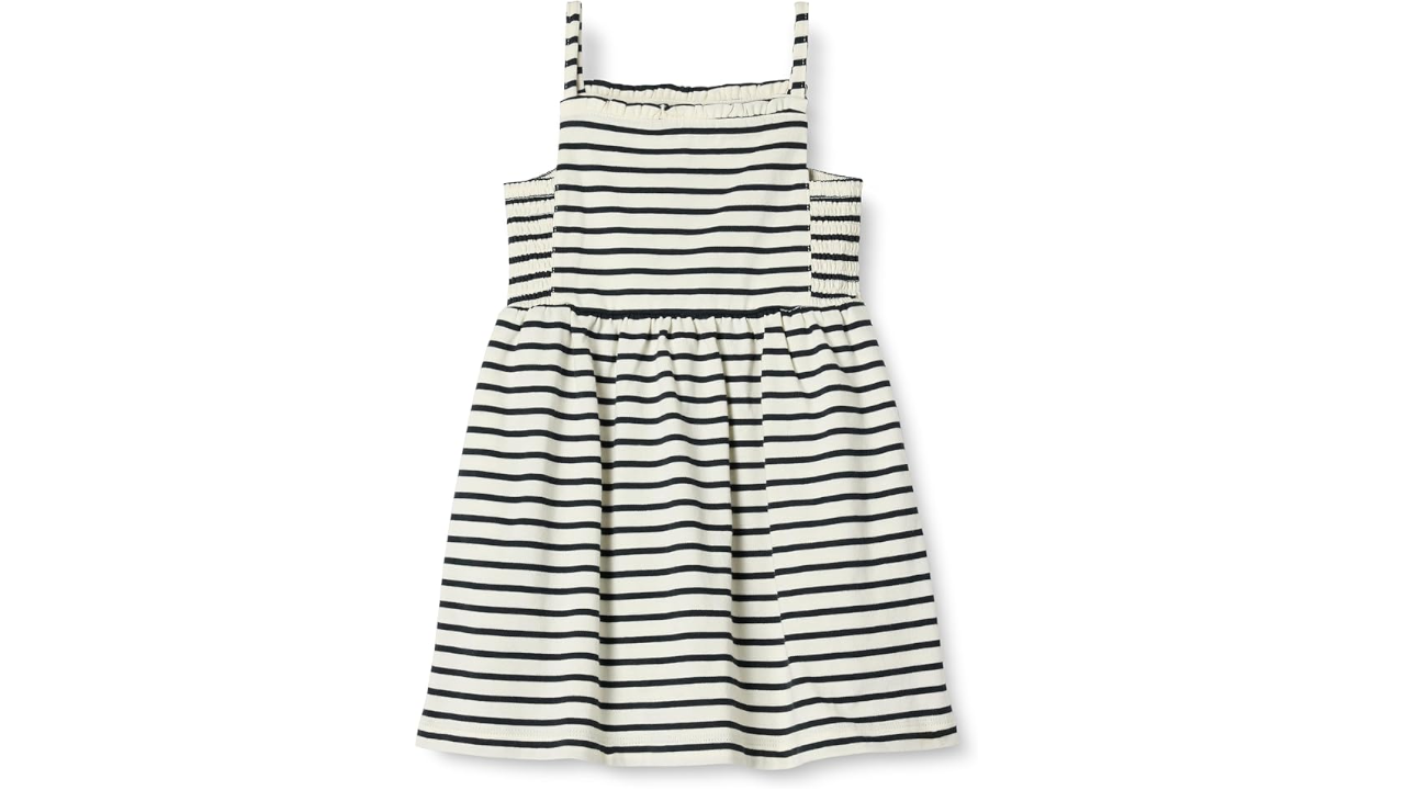 Amazon Essentials Girls and Toddlers' Cotton Strappy Midi Dress