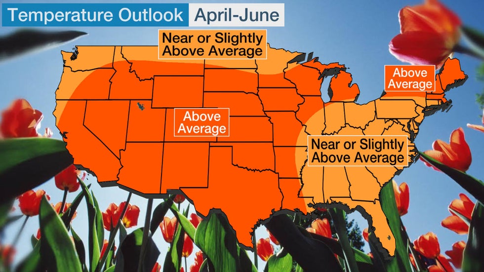 Late Spring, Early Summer Temperature Outlook: Widespread Warmth Across ...
