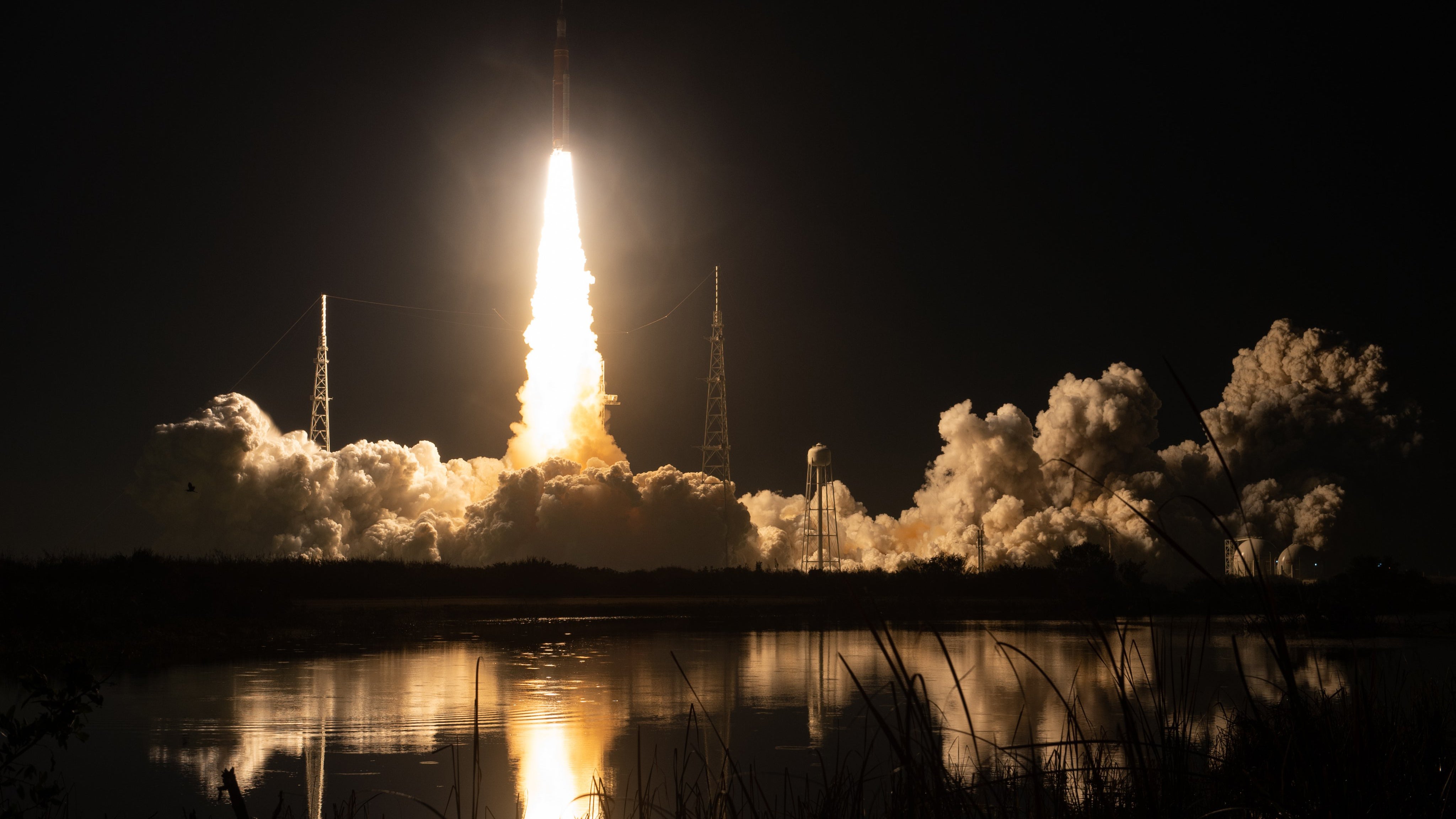 NASA's Artemis moon rocket lifts off from Kennedy Space Center in Florida on Wednesday, Nov. 16, 2022. (NASA Exploration Ground Systems via Twitter)