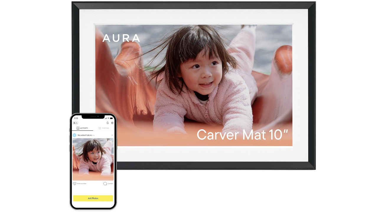 Aura Digital Picture Frame 10.1-Inch HD Mat Display