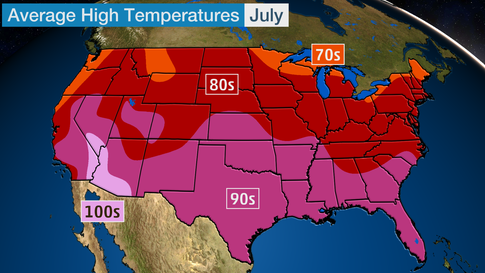 July Temperature Outlook: Midwest to Be Much Warmer Than Average | The ...