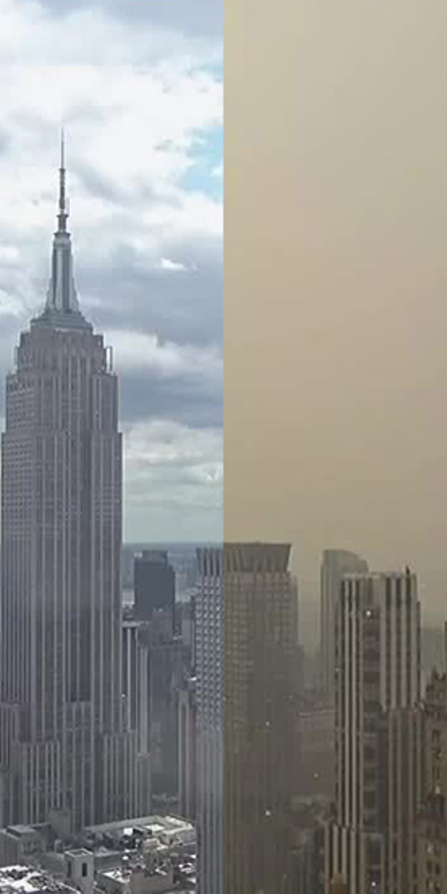 New York Skyline Now And Then