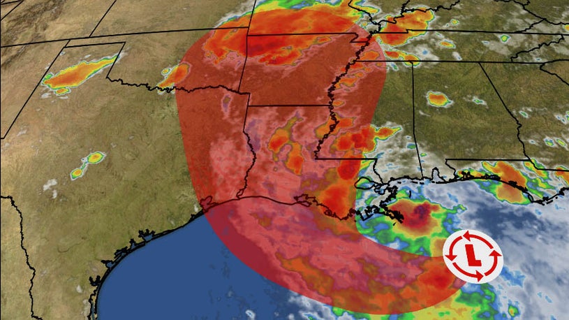 Hurricane Watch for Part of the Louisiana Coast