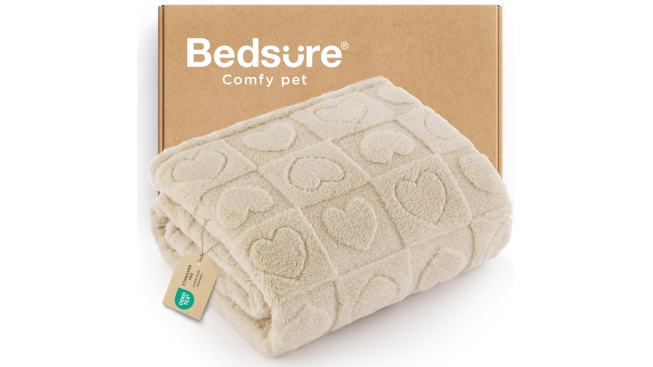 Bedsure Dog Blankets - Jacquard Fleece Pet Blanket