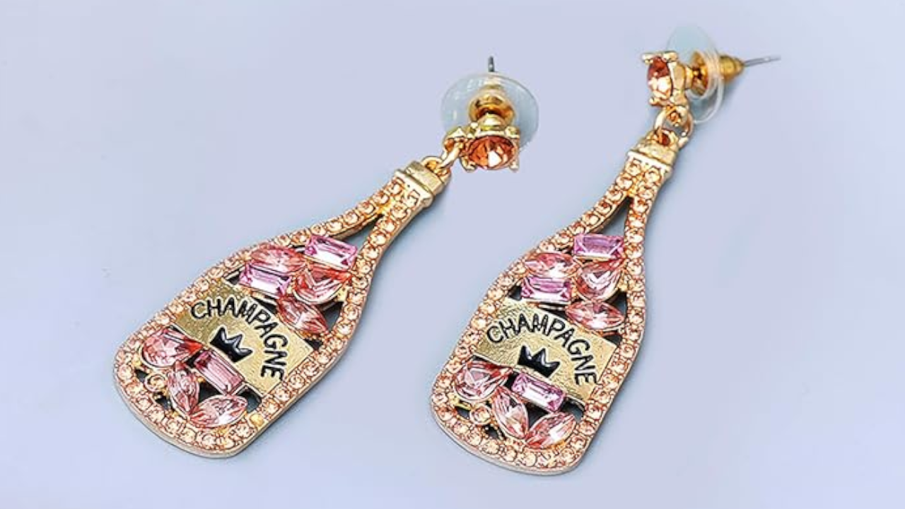 Bling Champagne Earrings