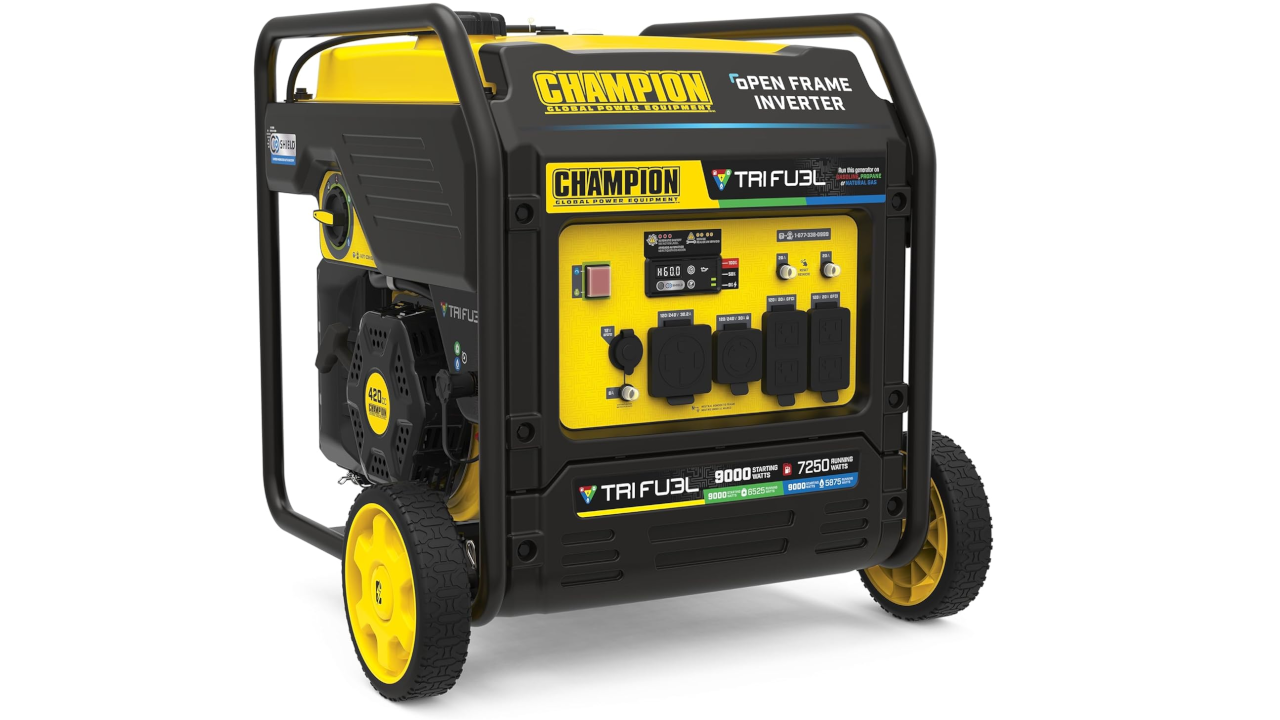 Champion Power Equipment 9000-Watt Electric Start Tri Fuel Inverter Generator