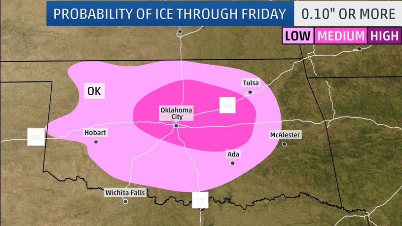 Winter Storm Fisher Means Snow and Ice for TX, OK