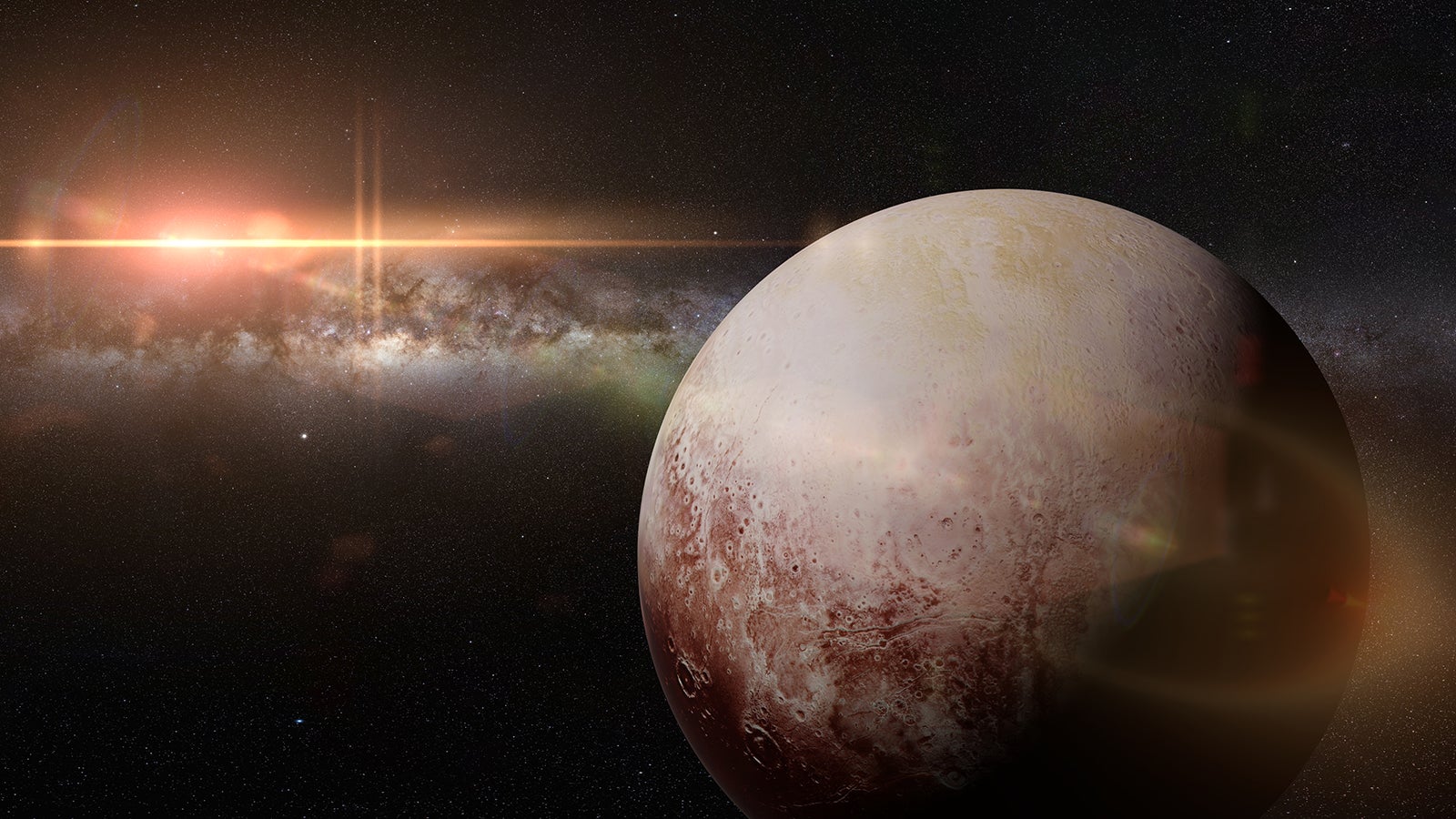 artist's impression of the lost planet