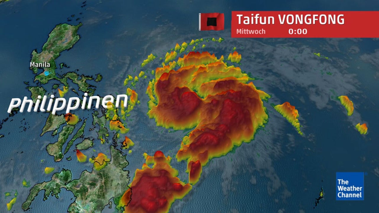 Extreme Orkanböen von 230 km/h: Taifun nimmt Kurs auf Philippinen Extreme Orkanböen von 230 km/h: Taifun nimmt Kurs auf Philippinen