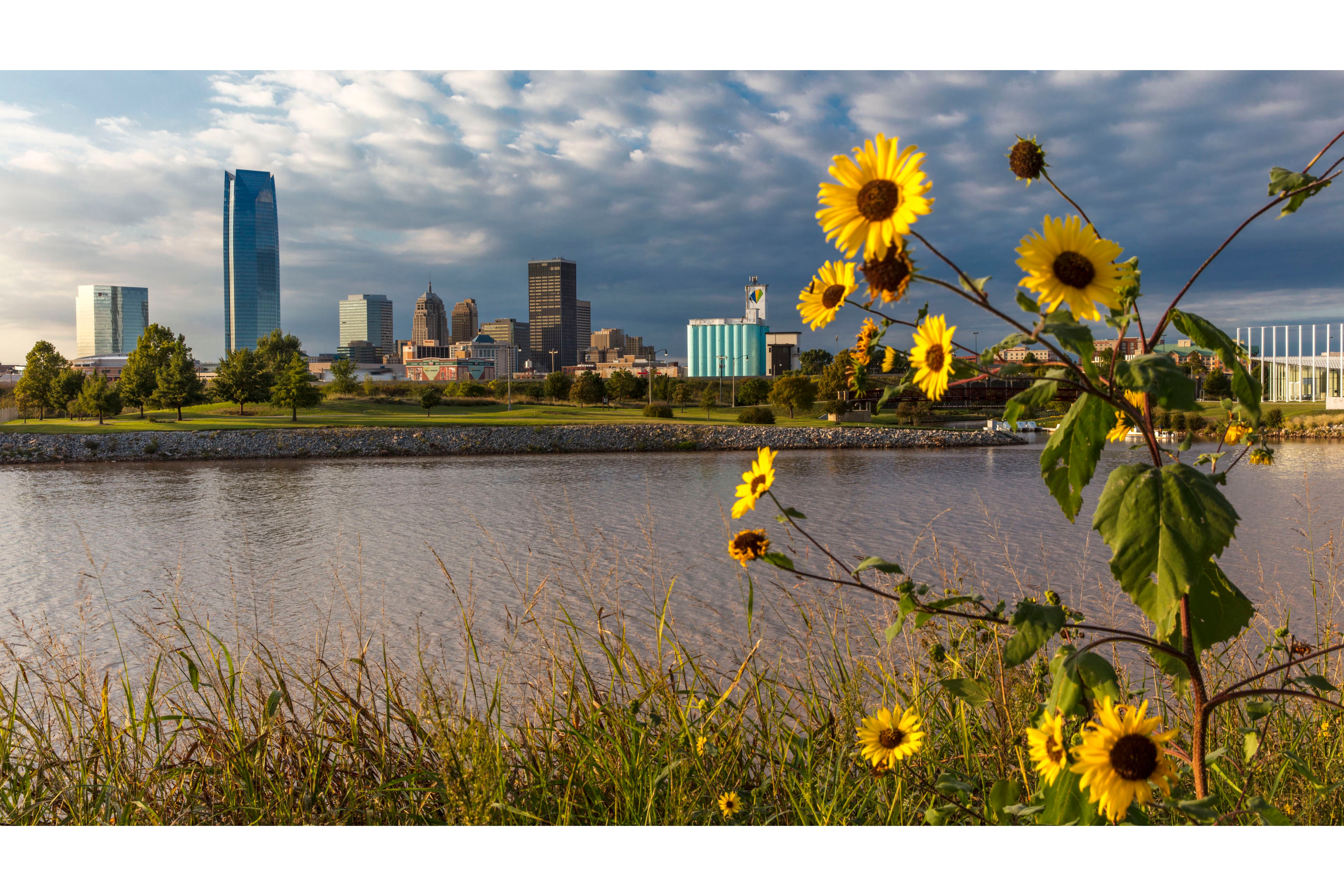 Skyline of Oklahoma City, Oklahoma. (Photo by: Visions of America/Universal Images Group via Getty Images)