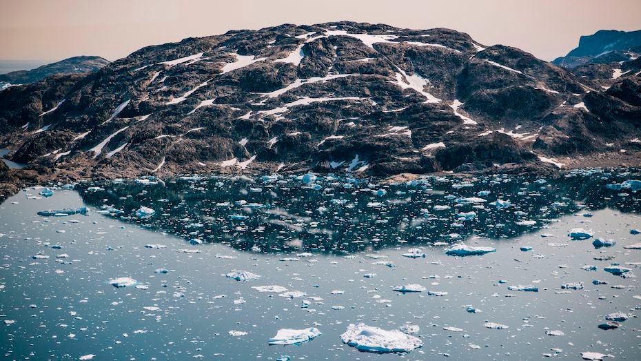 Icebergs floating off Qulusuk, Greenland, 4/15/19