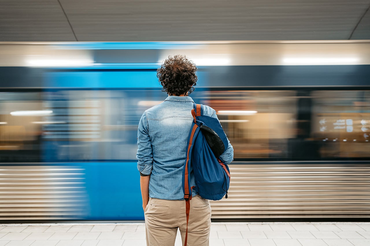Public transport is a more sustainable option when traveling. (Getty Images)