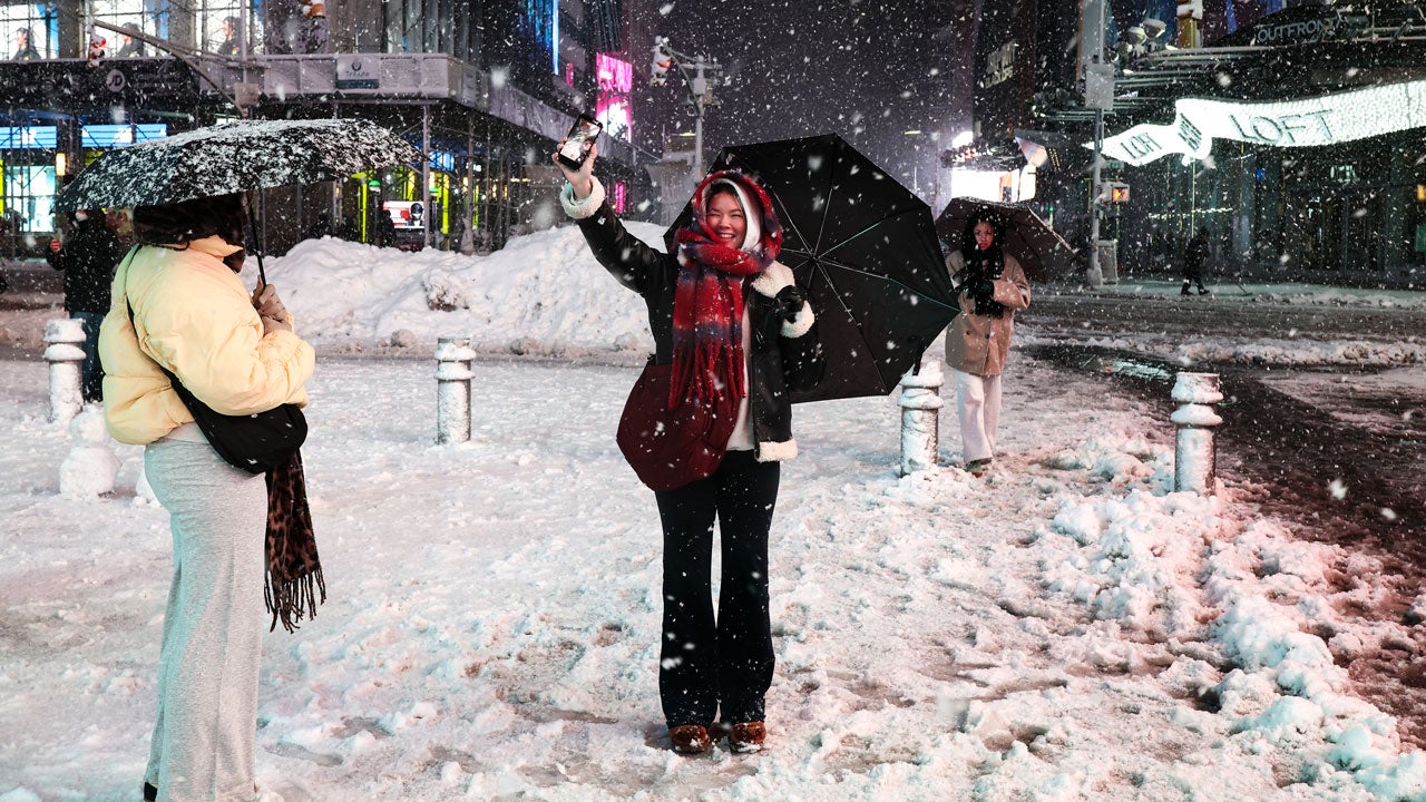 Even fierce snowstorms can be peaceful sometimes. (Photo by CHARLY TRIBALLEAU/AFP via Getty Images)