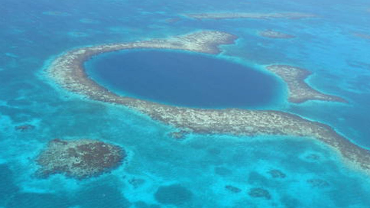 Great Blue Hole From Space