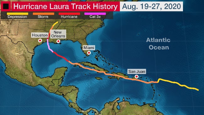 Hurricane Laura the First Southwest Louisiana Category 4 Landfall on Record  With Destructive Winds, Storm Surge | The Weather Channel