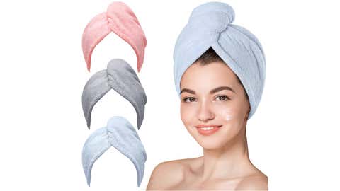 Hicober Microfiber Hair Towel