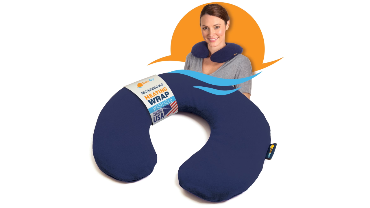 SunnyBay Microwave Heating Pad, Microwavable Heated Neck Pillow