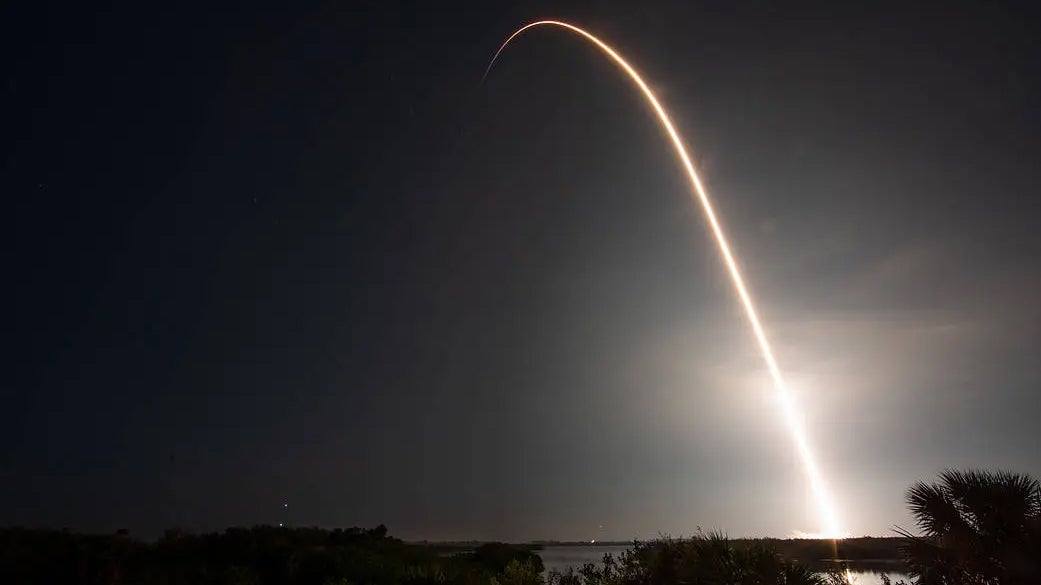 A SpaceX Falcon 9 rocket carries the company&rsquo;s Dragon spacecraft on lift off from Florida with NASA&rsquo;s SpaceX Crew-6 mission members aboard in this 5-minute long exposure taken on Thursday, March 2, 2023.
(NASA/Joel Kowsky)