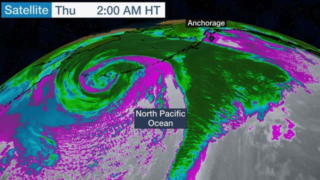 Two Remarkable Storms Are Raging at the Same Time in Different Oceans | The Weather Channel