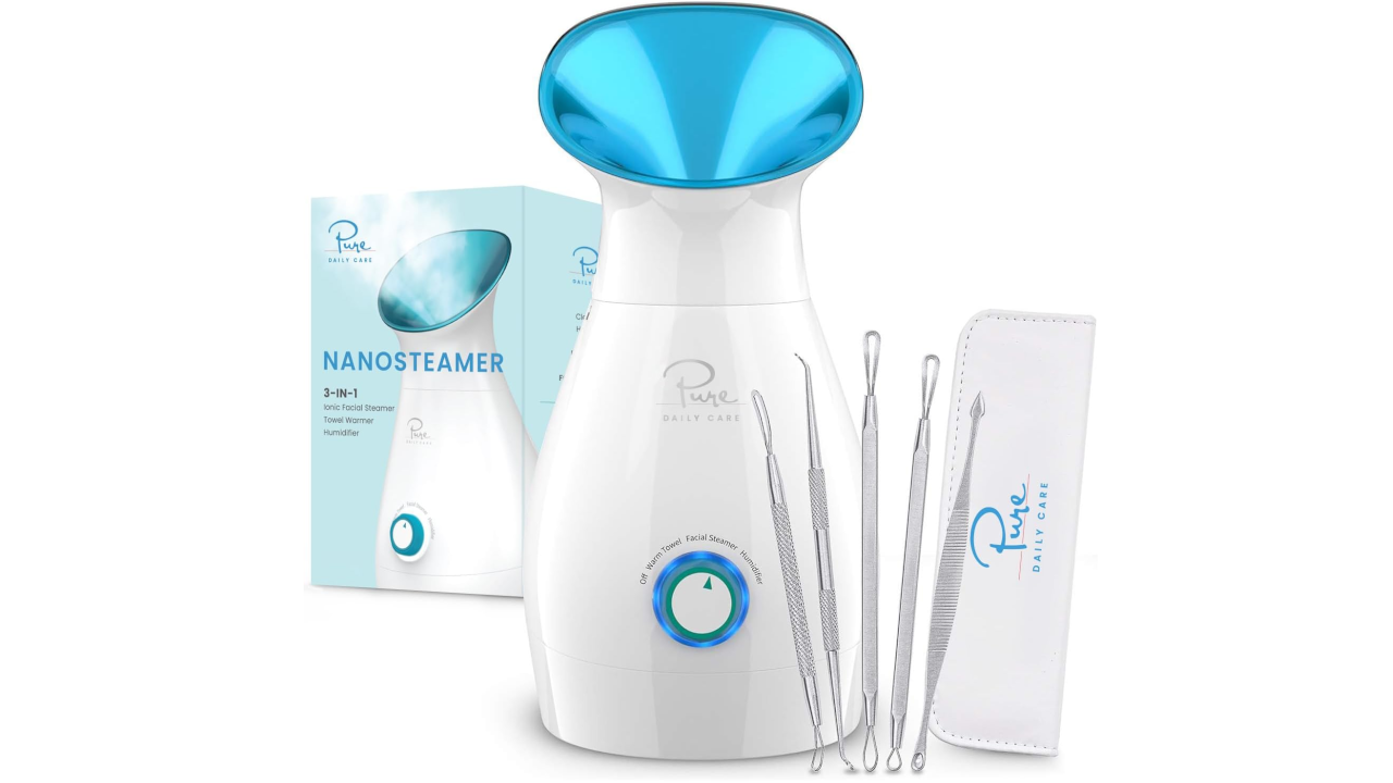 NanoSteamer Large 3-in-1 Nano Ionic Facial Steamer