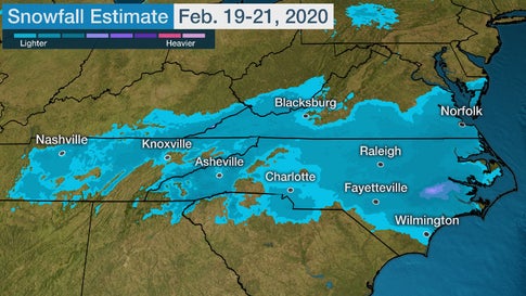 Winter Storm Nash Brought Snow To Carolinas Virginia And More