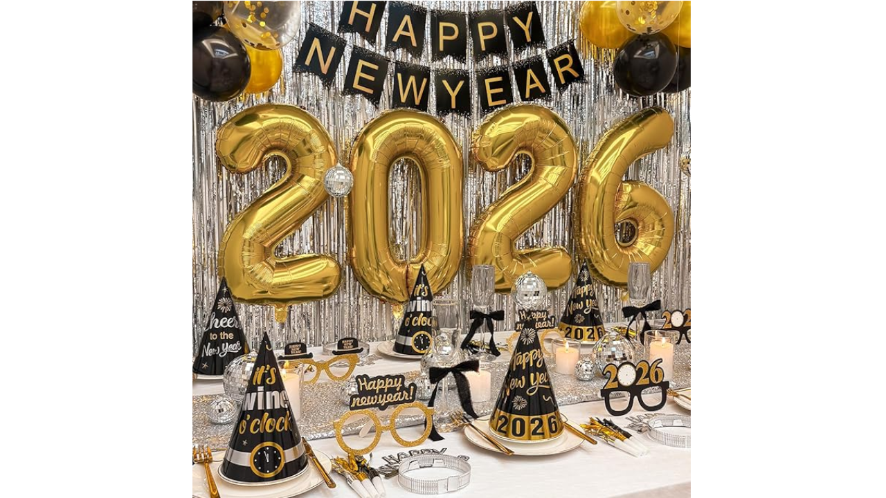 New Year&rsquo;s Eve Party Supplies 2026 (50 Pieces)