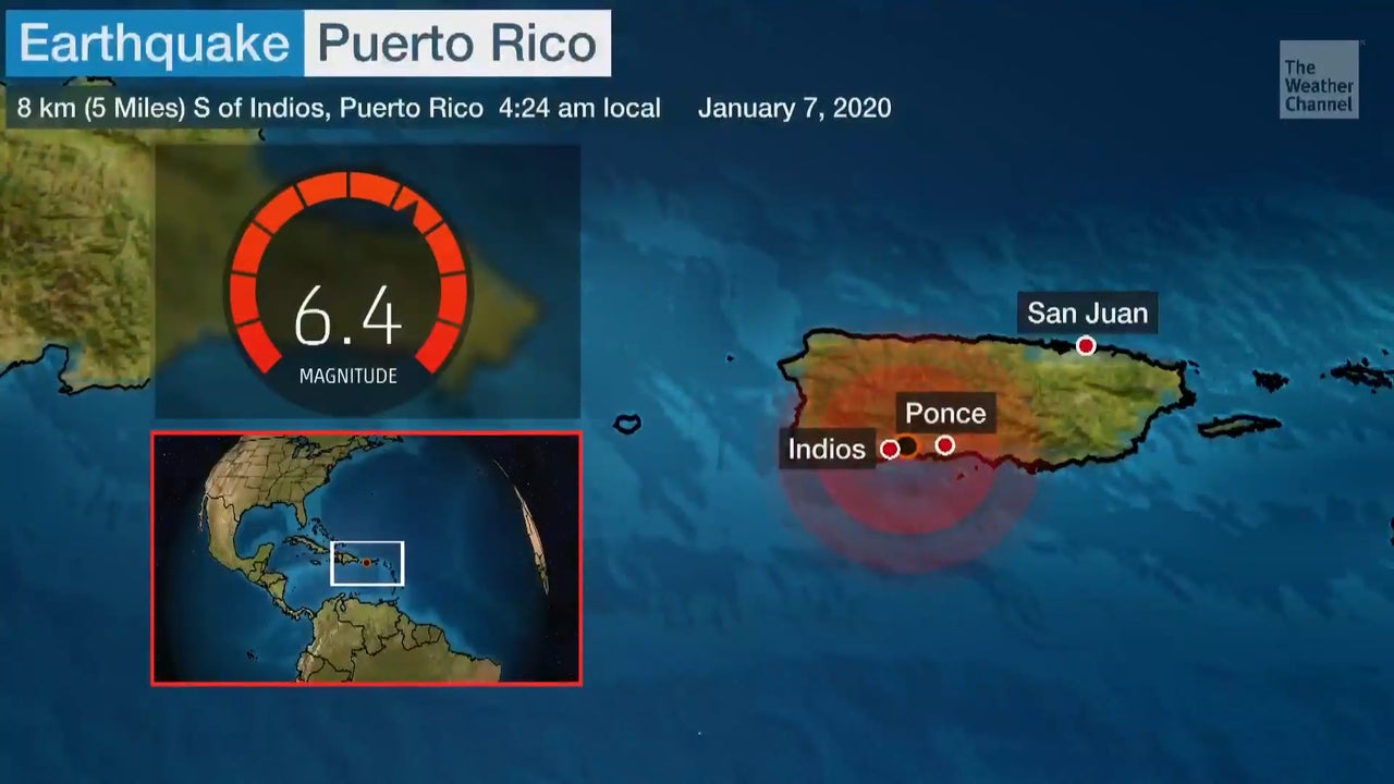 Earthquake Risk Puerto Rico Puerto Rico Rocked by Another Strong Earthquake | The Weather Channel