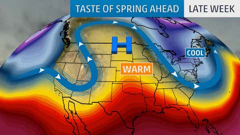 Pattern Change Brings Taste of Spring to Upper Midwest Late This Week ...