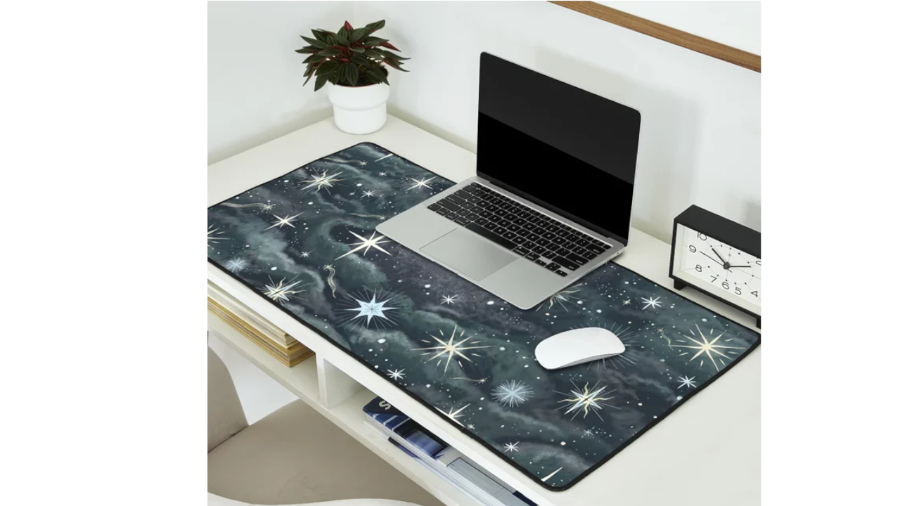The Moon and Stars Desk Mat