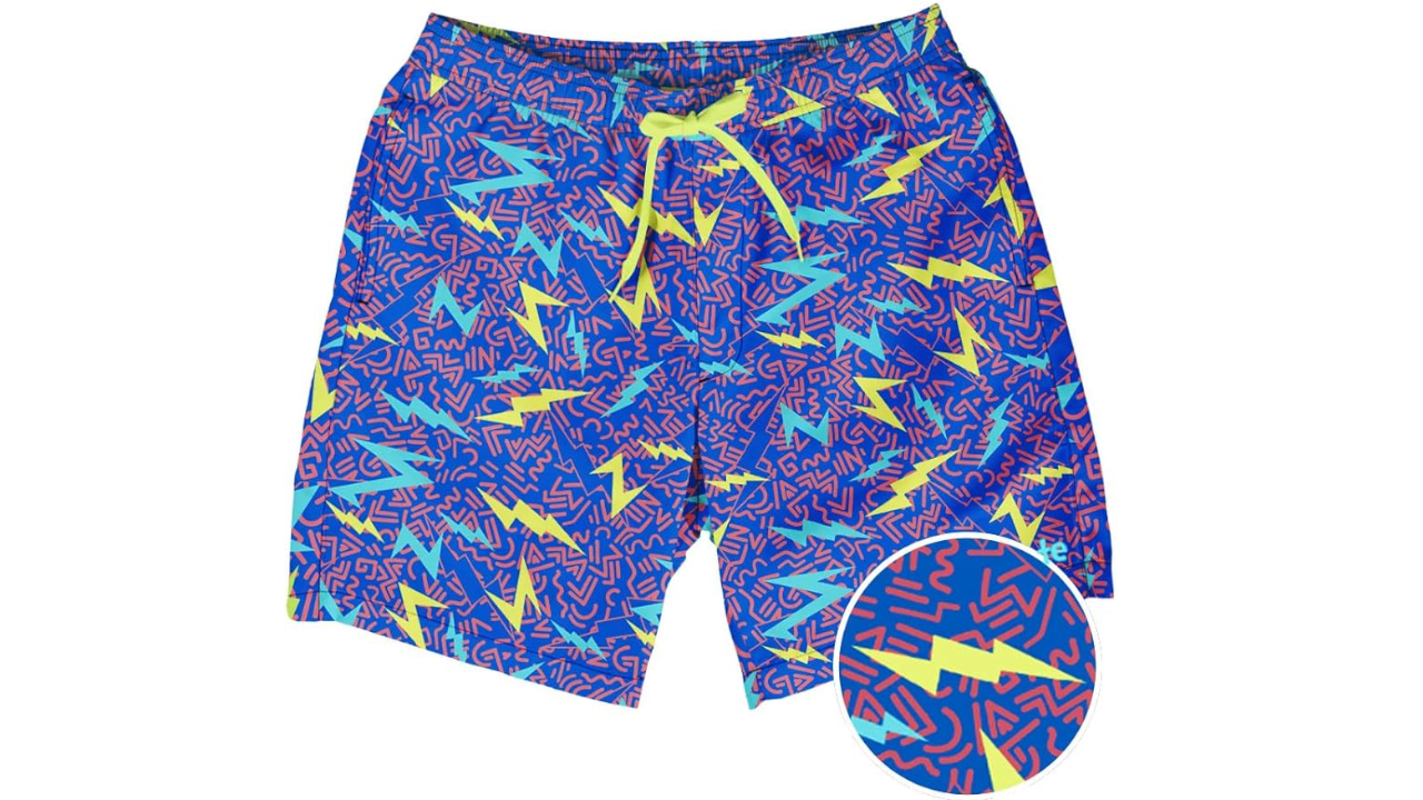 Tipsy Elves Greased Lightning Men's Swim Trunks