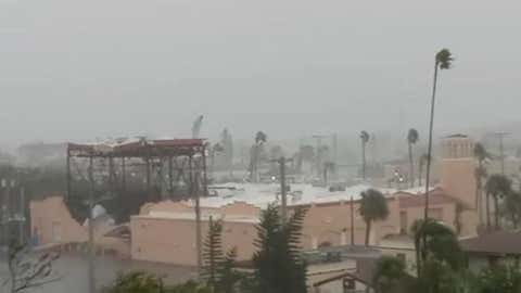 The Venice Theater, a community theater in Venice, Florida, was damaged by Hurricane Ian on Wednesday, September 28, 2022. (Twitter/@CityofVeniceFL)