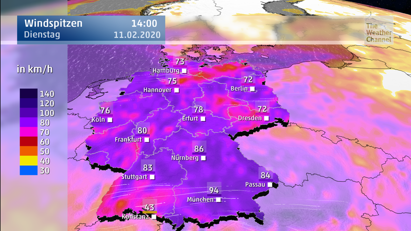 Sturmflut und bis zu 120 km/h: Orkan Sabine wütet weiter – wo es Sturmflut und bis zu 120 km/h: Orkan Sabine wütet weiter – wo es