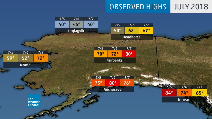 Extreme Alaska America's Northernmost Town Has Its Most July Snow in