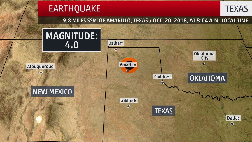 Magnitude 4.0 Earthquake Hits Texas Panhandle The Weather Channel