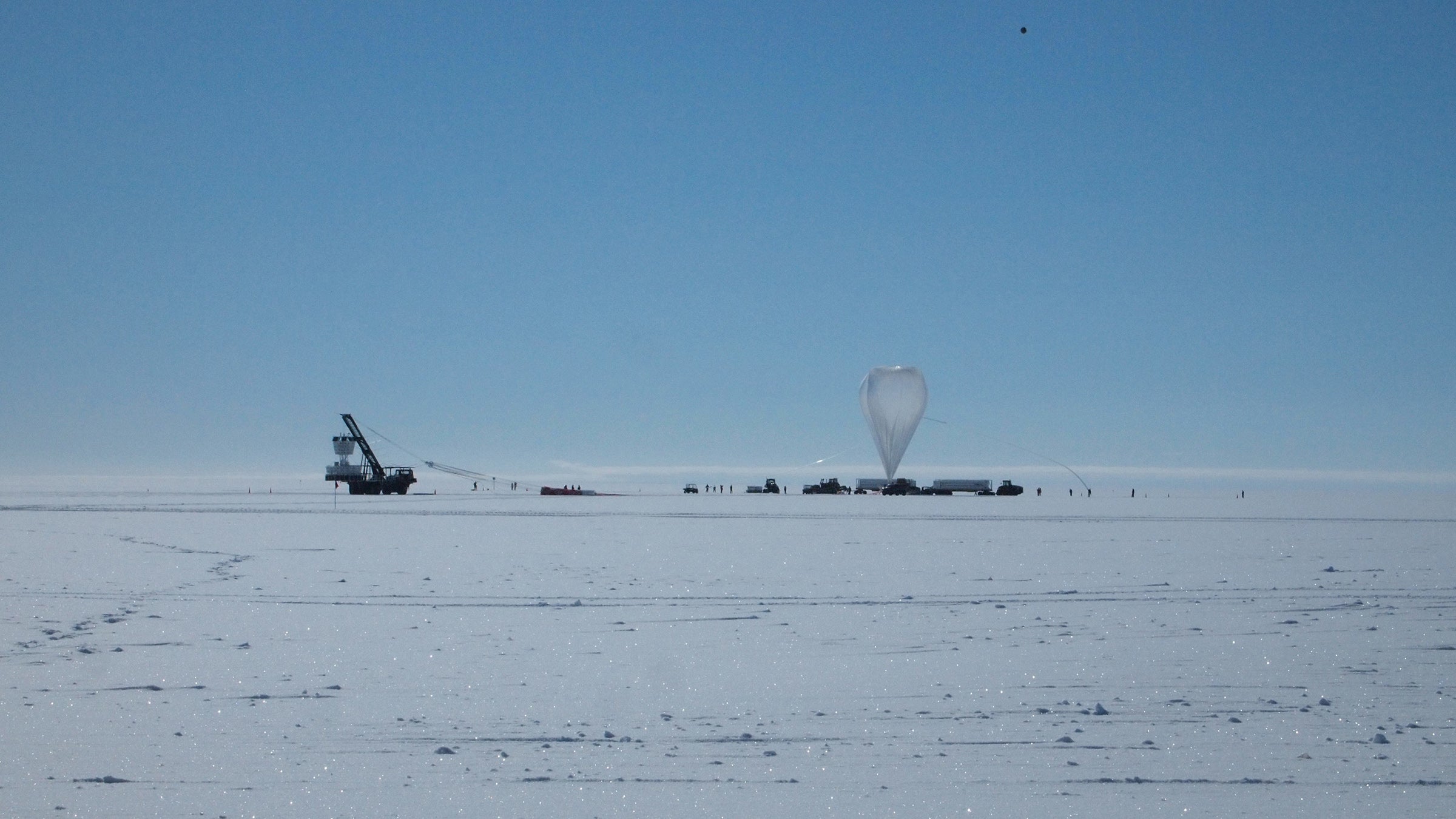 Researchers with the ANITA (Antarctic Impulsive Transient Antenna) project flew a range of instruments above the Antarctic surface using balloons to detect radio waves.
