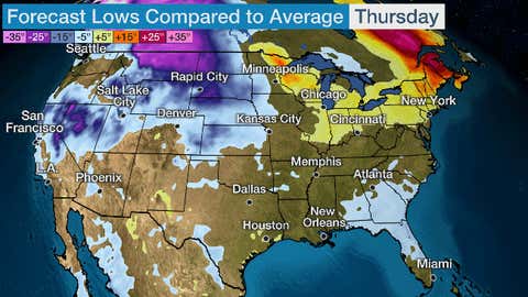 Arctic Cold Outbreak Could Smash Records 3 arctic cold timing departures