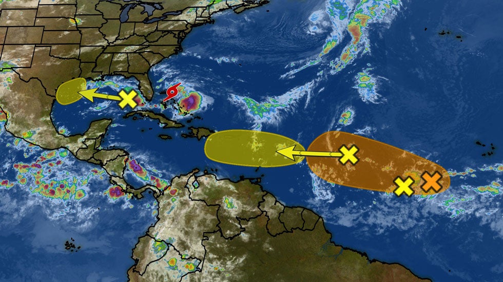 Atlantic Ocean Satellite Weather Map - Map