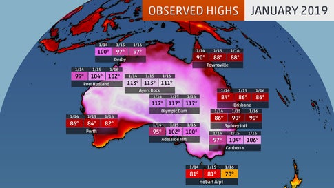 Australia Just Had Four Of Its Hottest Days On Record The Weather Channel
