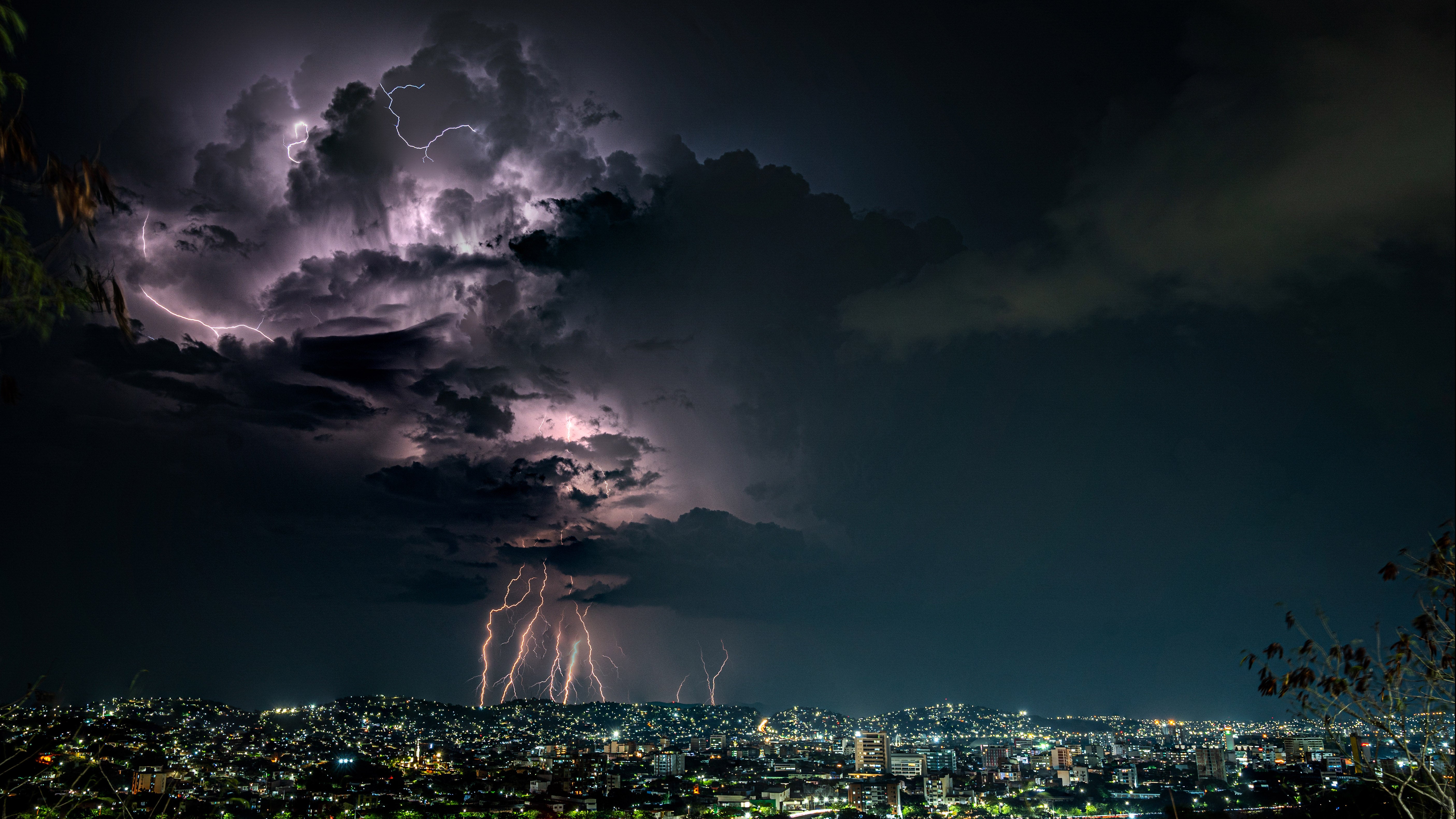 Catatumbo lightning, also known as lanterns of San Antonio or lanterns of Maracaibo, is a meteorological phenomenon that occurs in the Lake Maracaibo basin in Venezuela, mainly in the southern part of the lake and in the lower basin of the Catatumbo River, the river from which it gets its name. (Juan Pablo Bayona Galvis via Getty Images)