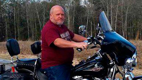 David Wayne Dean was known as "Roaddog" to friends because of his love of motorcycles. (Carol Dean via AP)