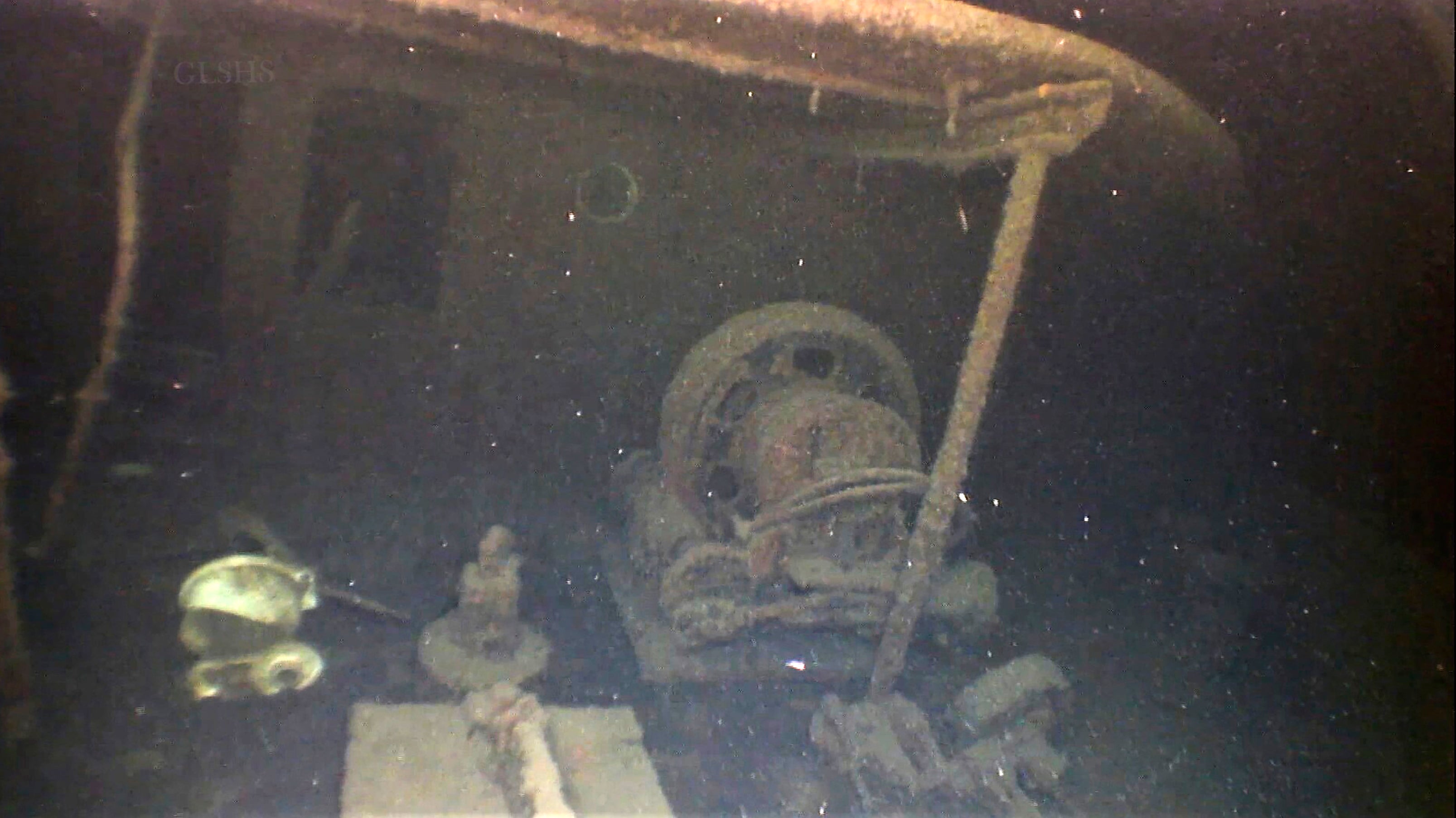 Ein Foto zeigt einen Blick auf das Wrack des Handelsschiffs Arlington (Great Lakes Shipwreck Historical Society via AP)