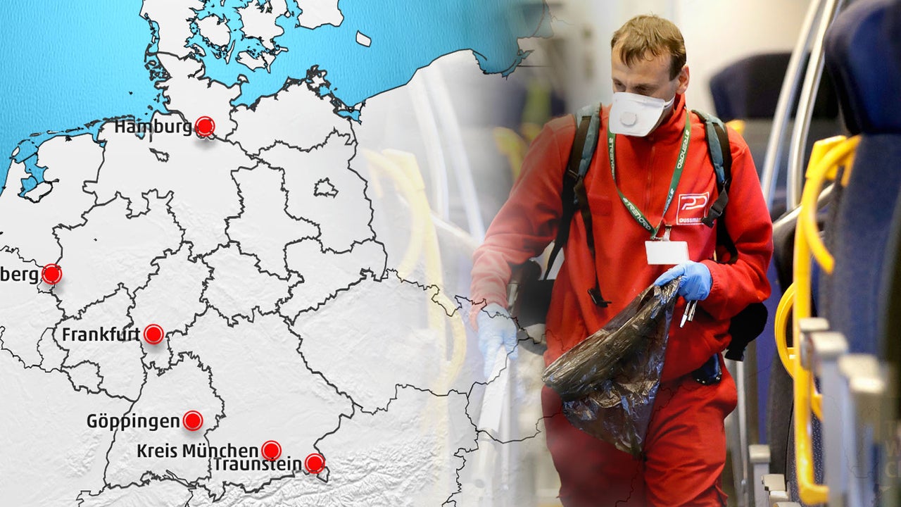 Karte der Ausbreitung: Zahl der Coronavirus-Infektion in Europa ...