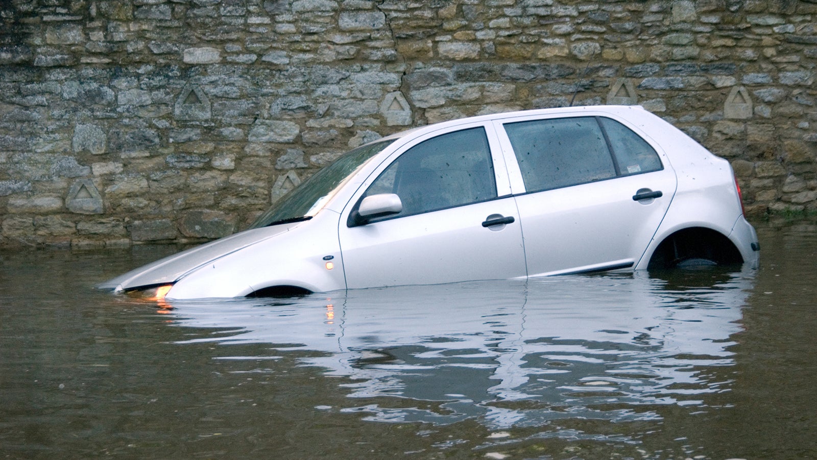 Flash floods in Oxfordshire in July 2007.